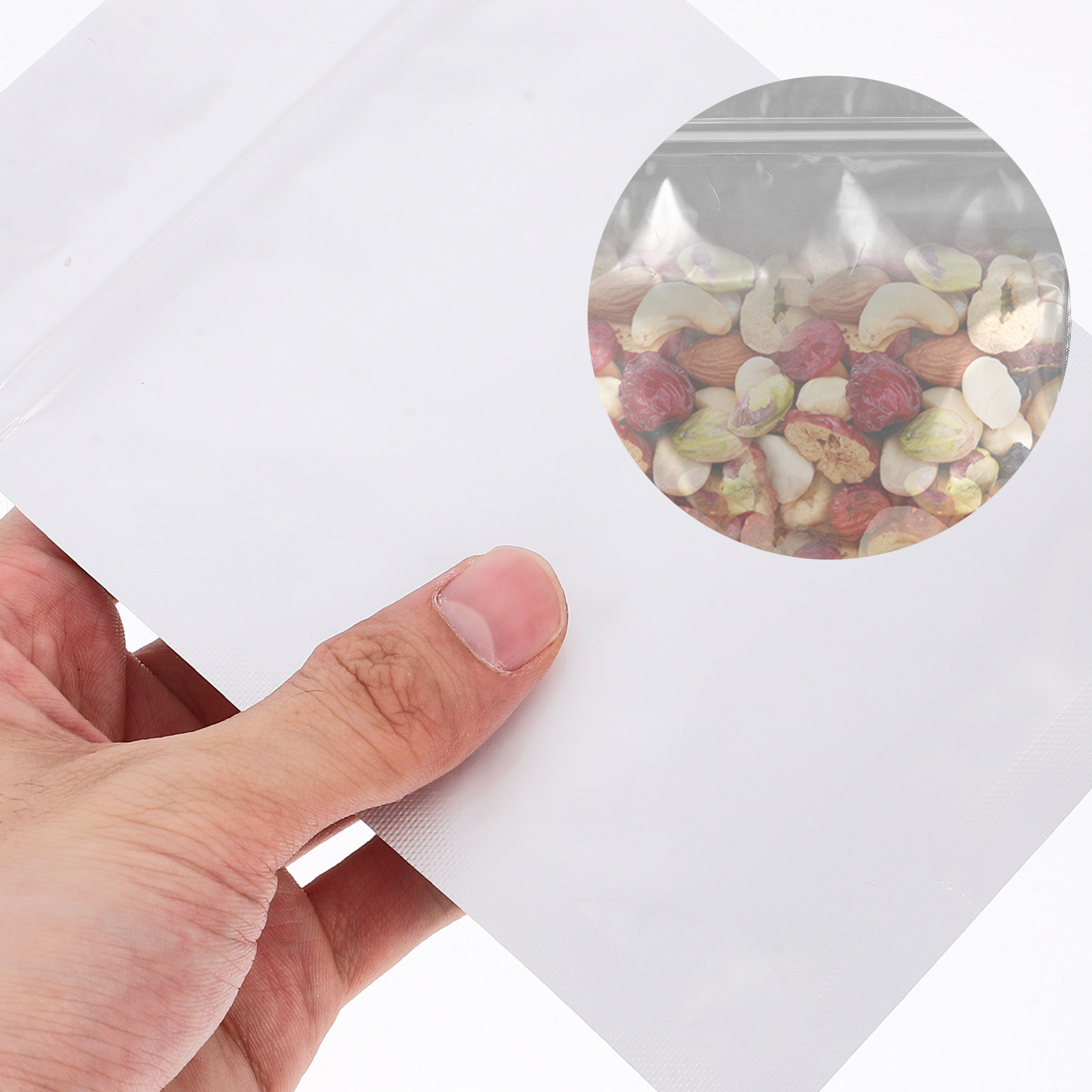 Food Storage Bag - 50 Sacos Herméticos Reutilizáveis para Armazenamento