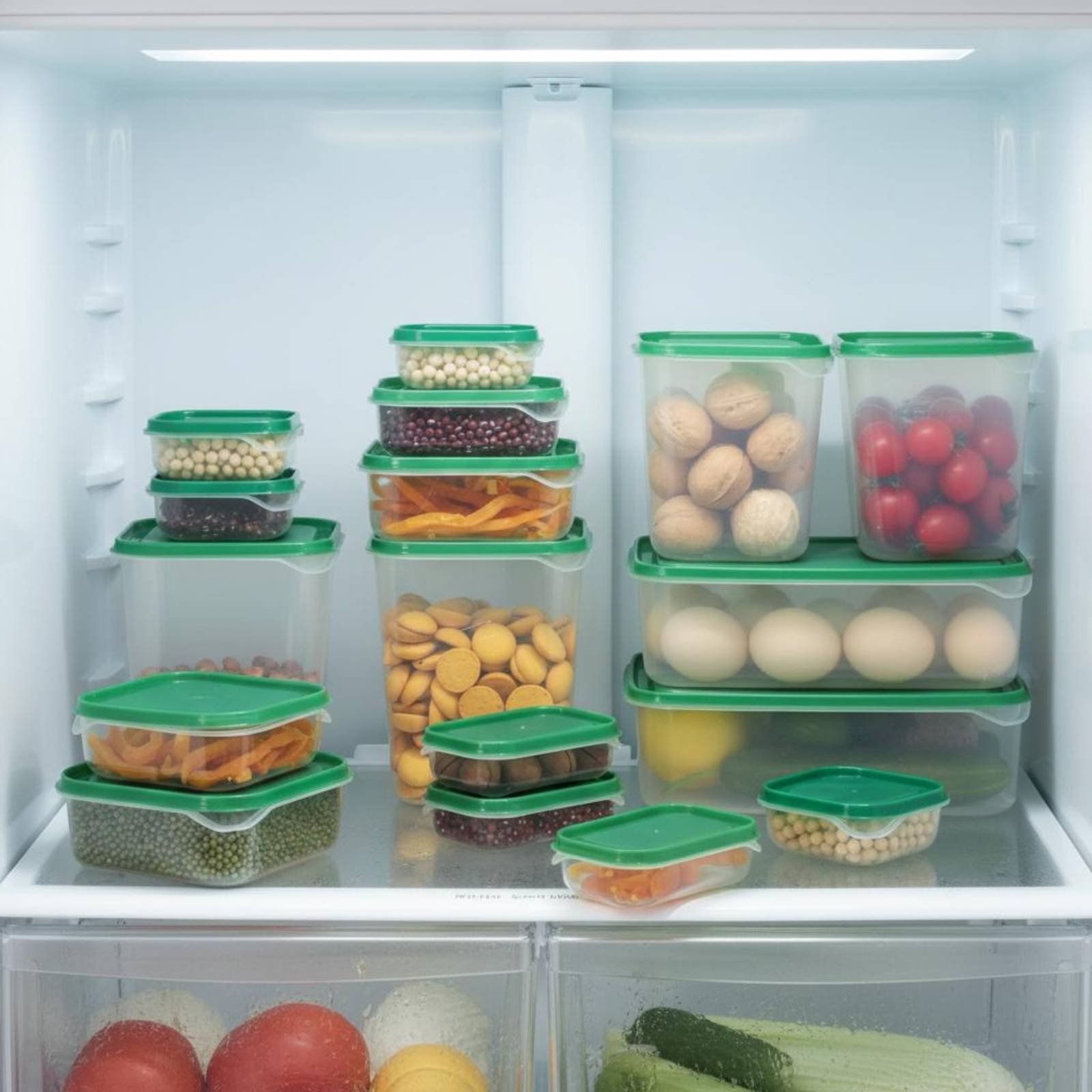 Food Storage Boxes With Lids - Conjunto de 17 Caixas de Armazenamento