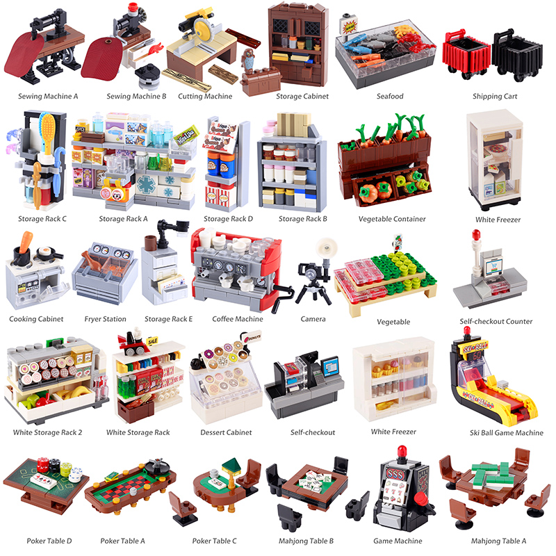 Food Storage Building - Blocos de Montar MOC Supermercado da