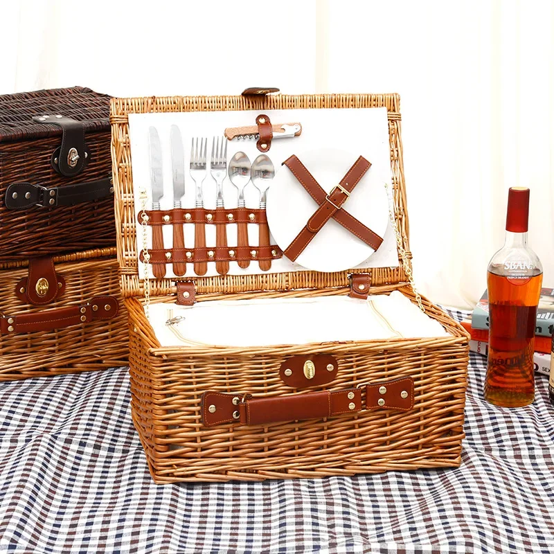 Food Storage Boxes With Lids - Cesta de Piquenique para Passeios em