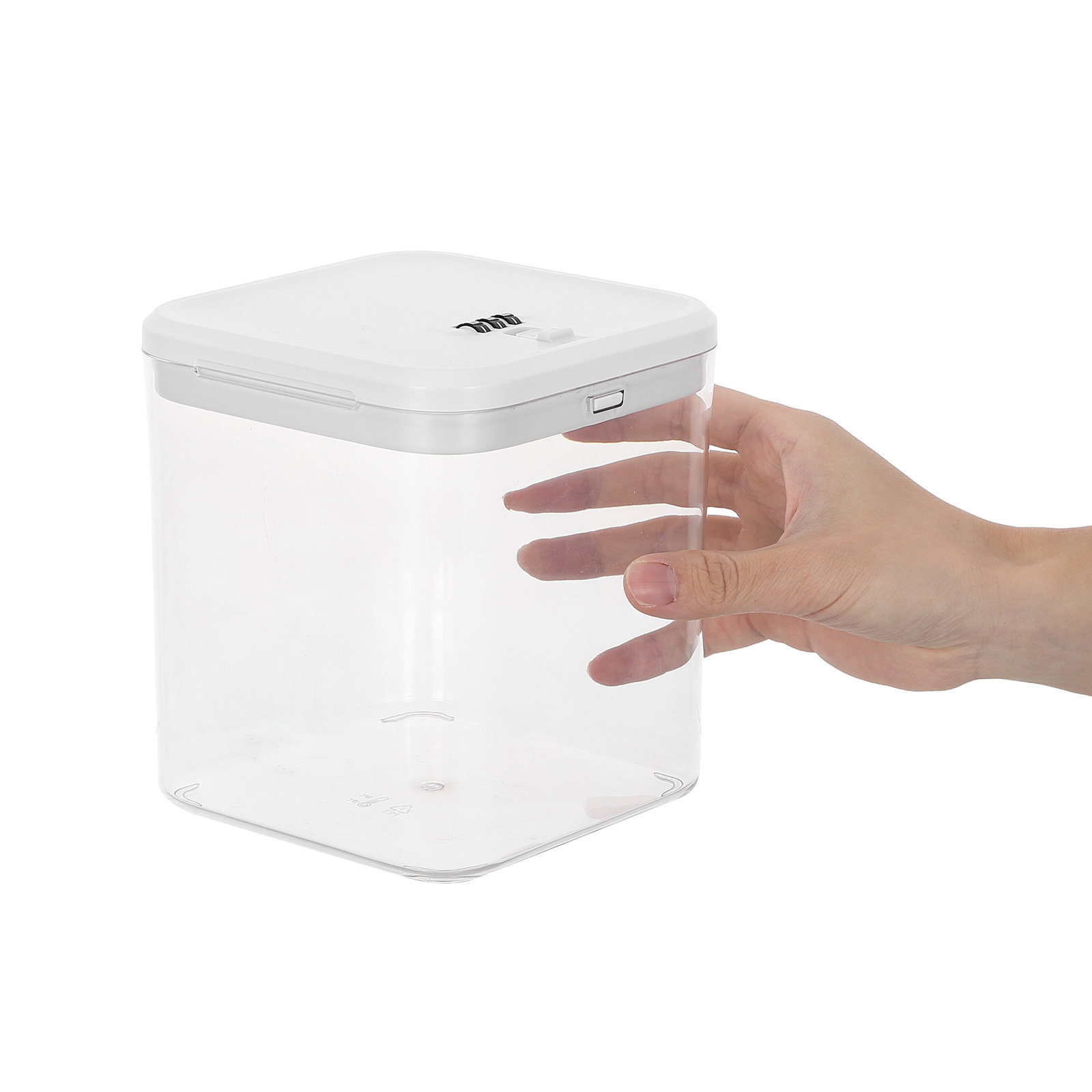 Food Storage With Lock - Caixa Organizadora Empilhável Transparente com Trava