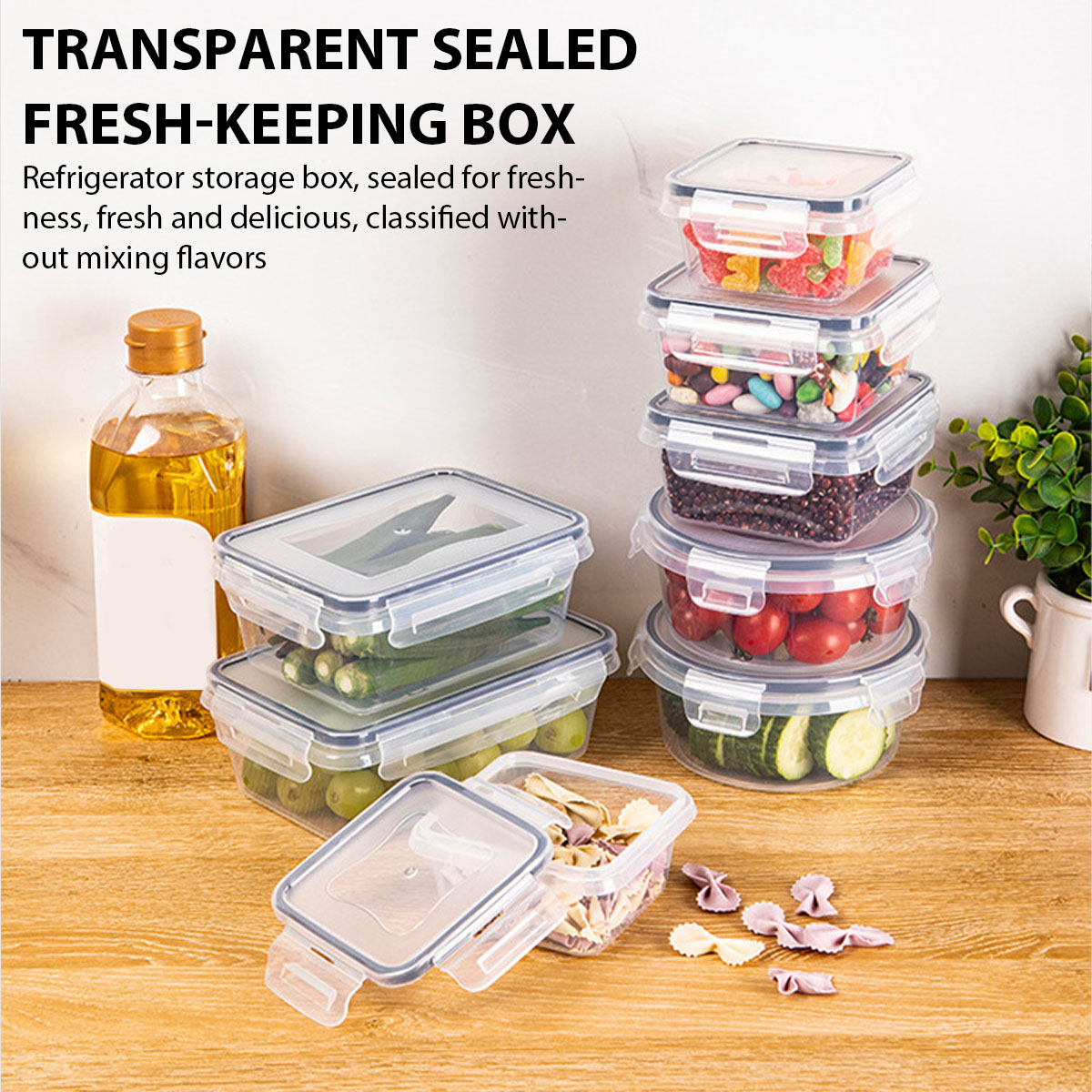 Set Food Storage - 24 pçs/set caixa de armazenamento de