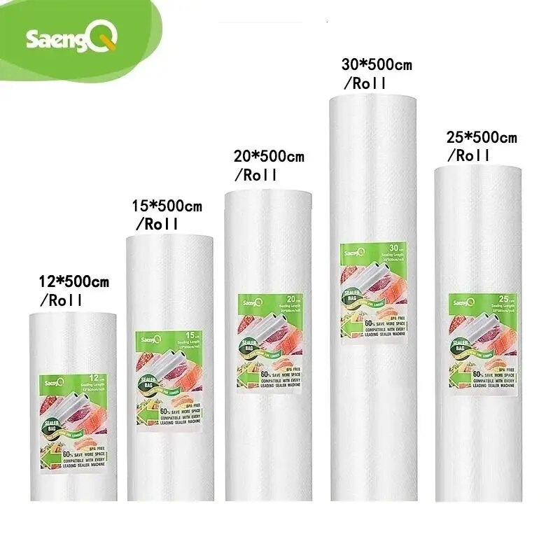 Food Storage Vacuum Seal Bags - SaengQ-sacos de vácuo para aferidor de