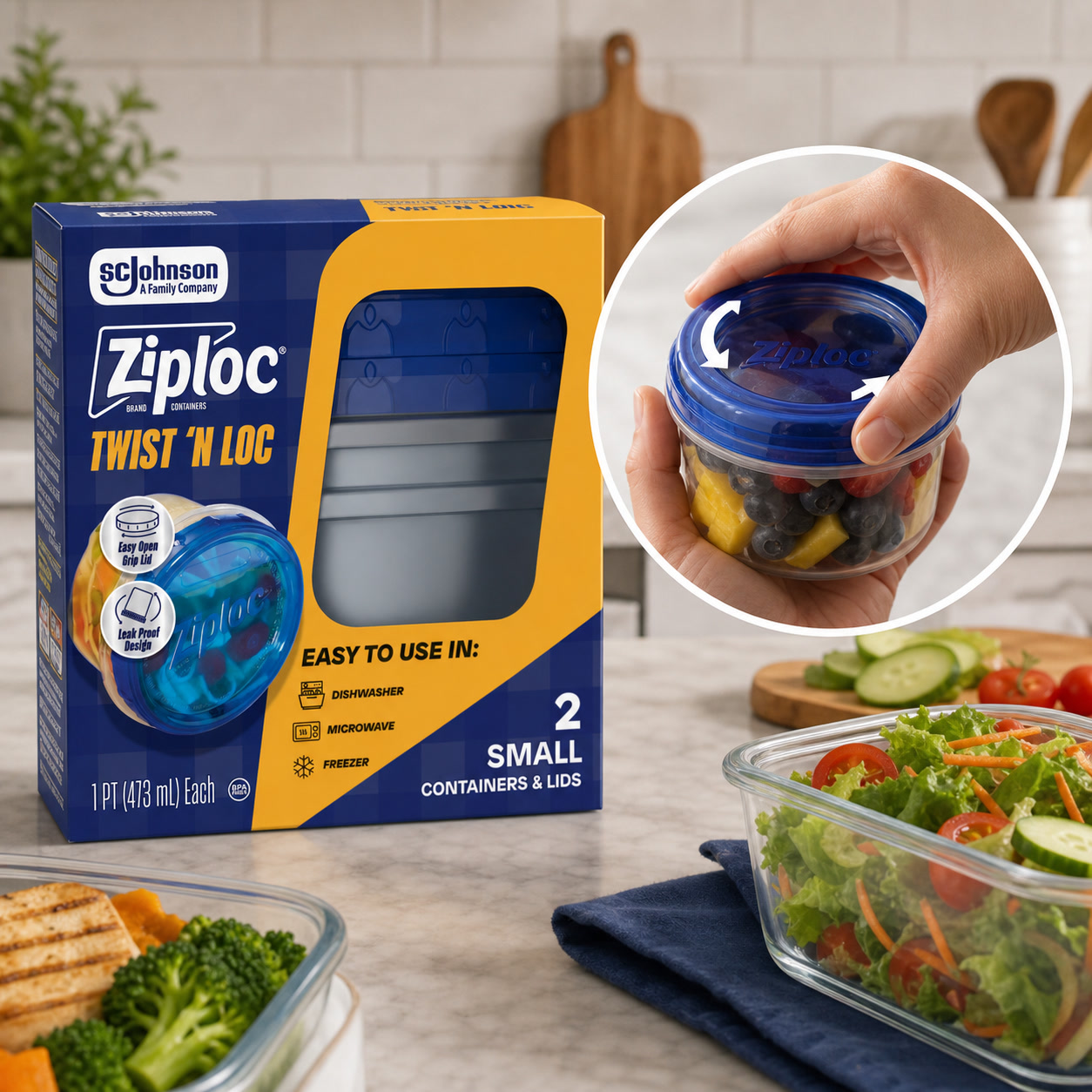 Food Storage With Lock - Recipientes de Armazenamento de Alimentos com