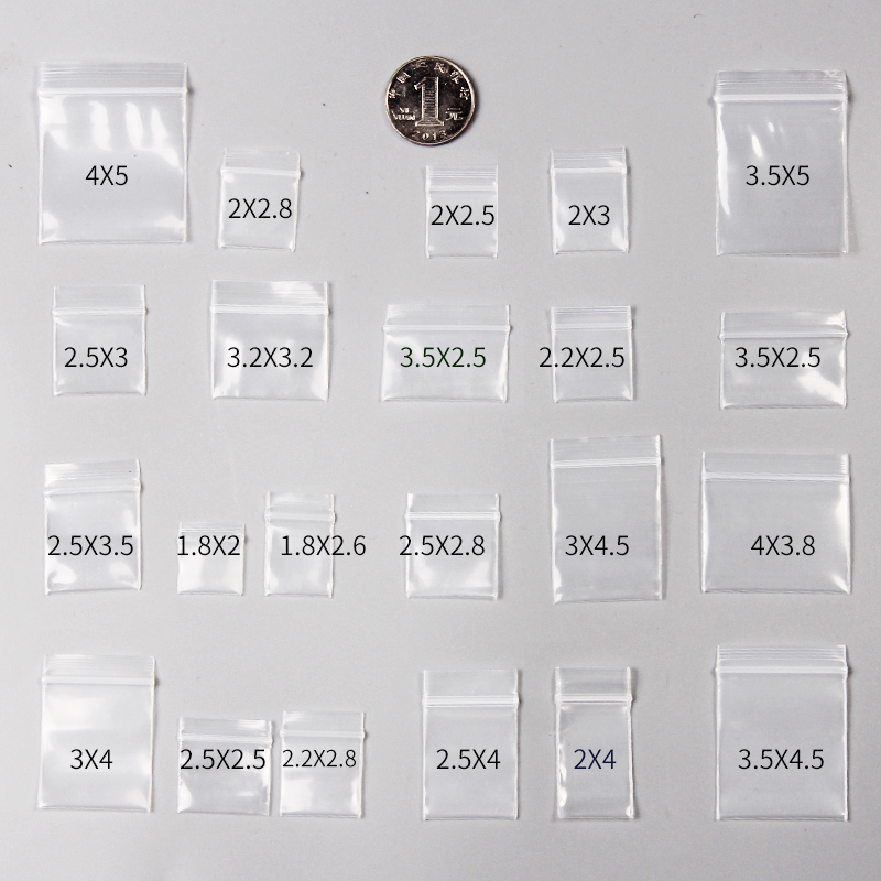 Food Storage Locker - 100 Peças de Mini Sacos Plásticos