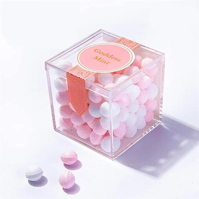Xmas Food Storage Containers - 12pçs caixas acrílicas transparentes com tampa,