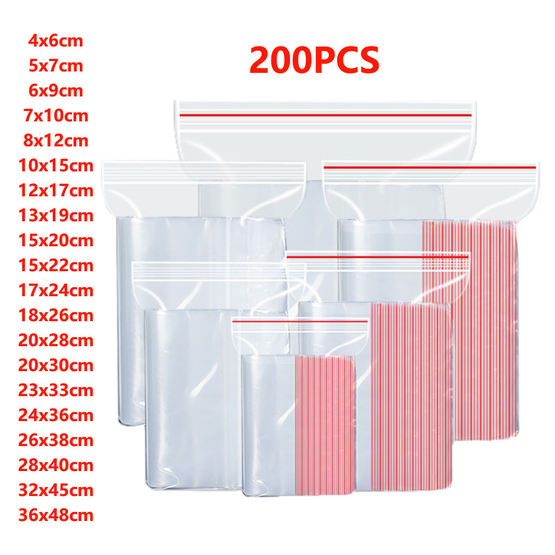 Food Storage Locker - 100/200 unidades de sacos plásticos pequenos