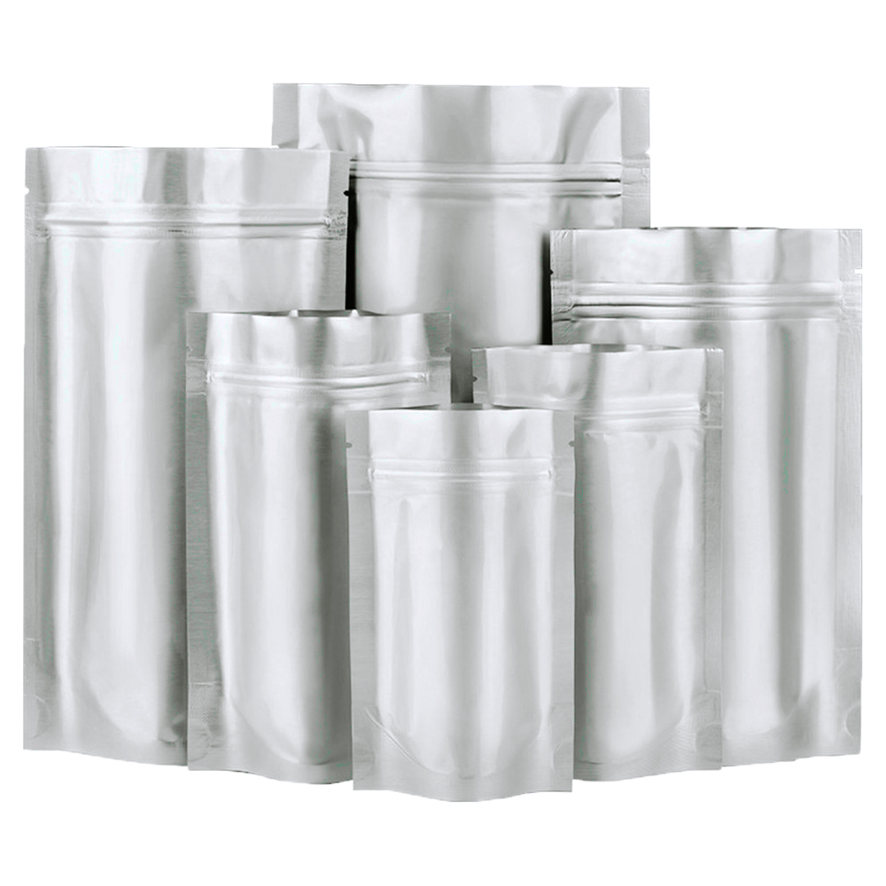 Food Storage Locker - Prata Zip Lock Pure Mylar Folha