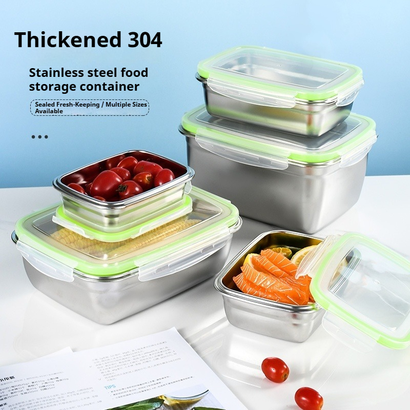 Set Food Storage - Conjunto de lancheira de aço inoxidável