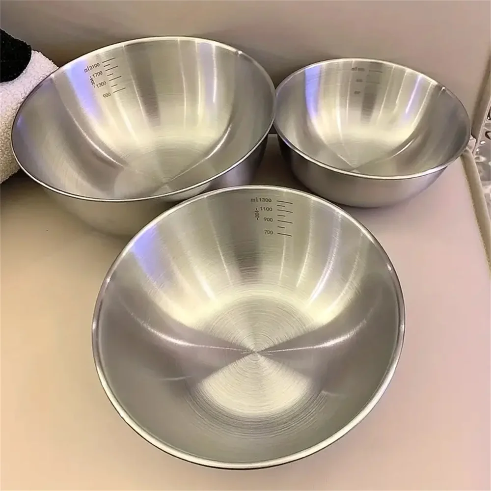 Set Food Storage - Conjunto de Tigelas de Aço Inoxidável