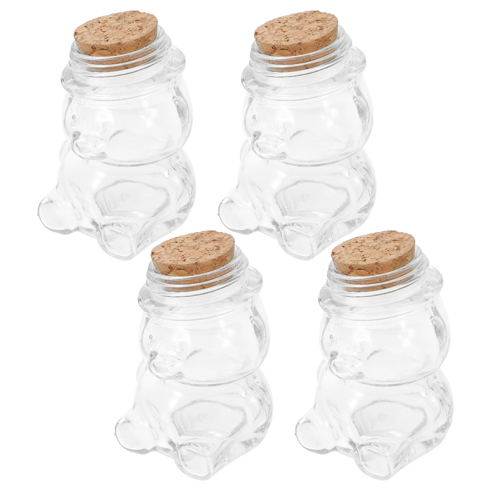 Set Food Storage - Conjunto de 4 Potes de Vidro