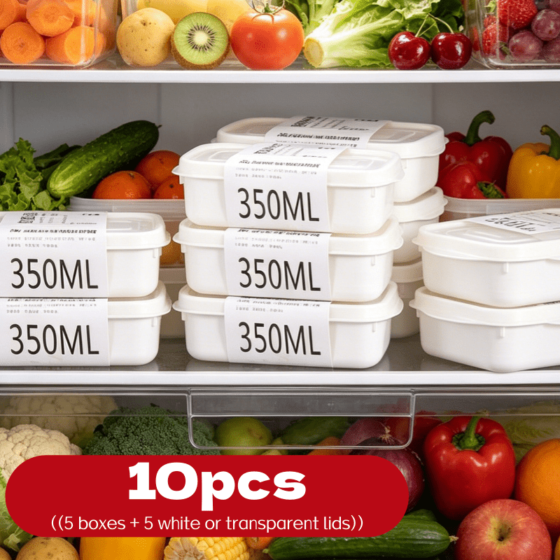 Food Storage Boxes With Lids - Conjunto de 10 Caixas de Armazenamento