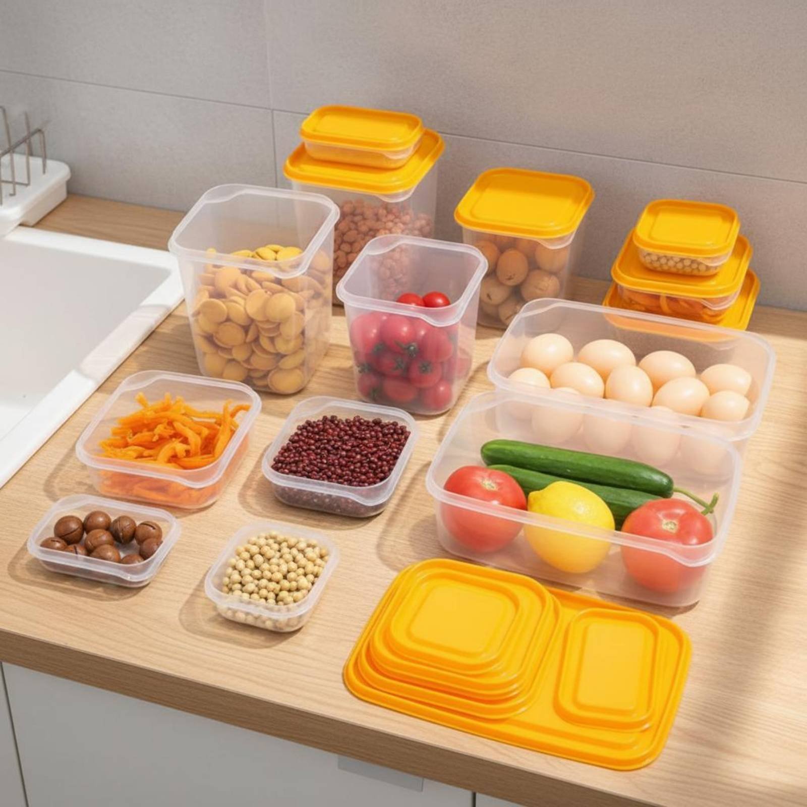 Conjunto de 17 Caixas de Armaz - Food Storage Boxes With Lids avaliação e preço