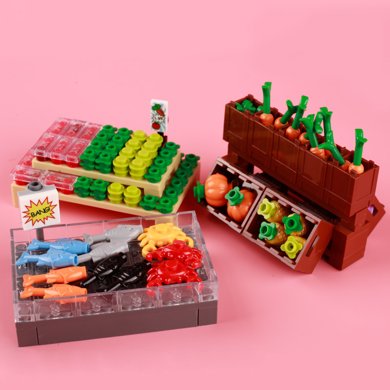 Blocos de Montar MOC Supermerc - Food Storage Building avaliação e preço