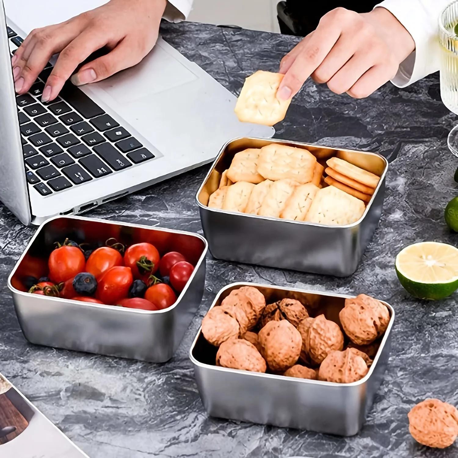 Conjunto de recipientes de aço - Set Food Storage avaliação e preço