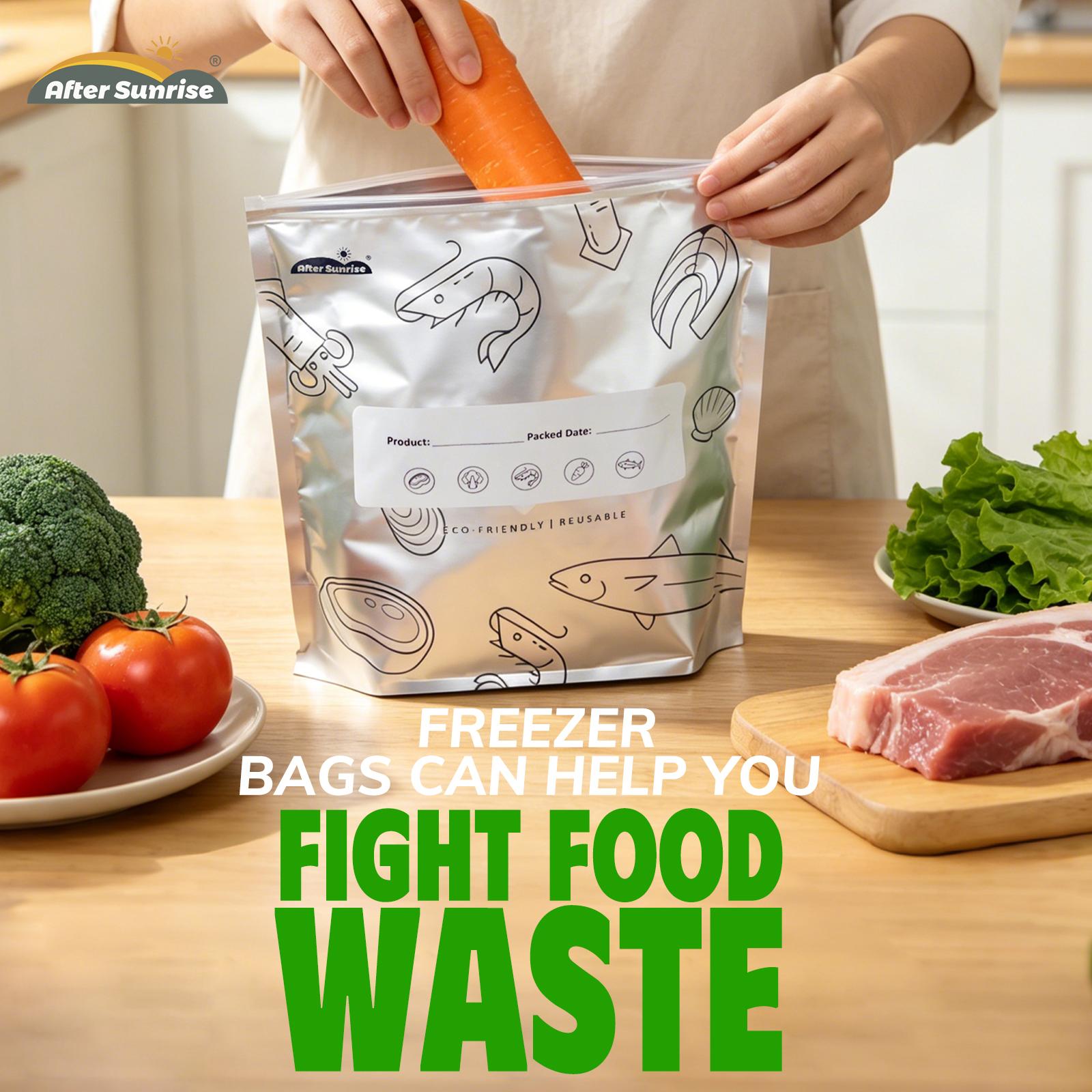 【Alimentos Refrigerados】Sacos  - Food Storage With Lock avaliação e preço