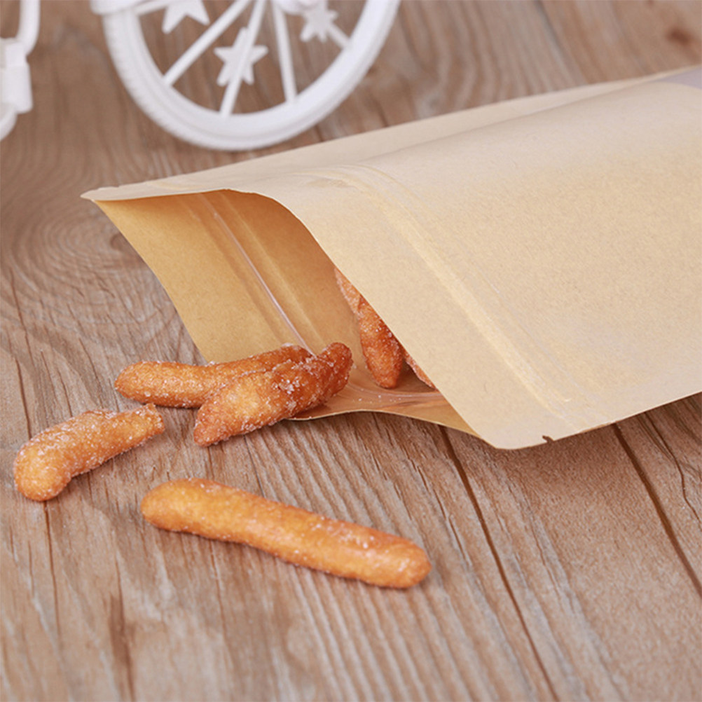 50 Sacos de Papel Kraft com Zí - Food Storage Bag avaliação e preço