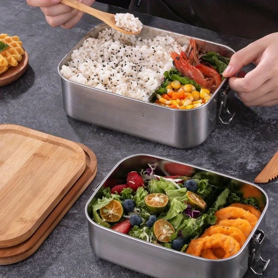 Nova Lancheira de Aço Inoxidáv - Food Storage Boxes With Lids avaliação e preço