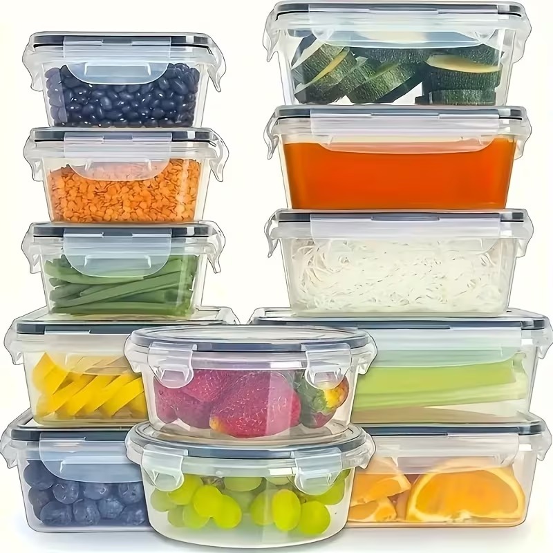 Conjunto de 4 Recipientes Tran - Food Storage Boxes With Lids avaliação e preço