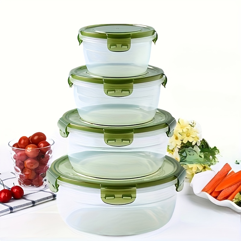 4 Recipientes Plásticos para A - Food Storage Plastic Containers With Lids avaliação e preço