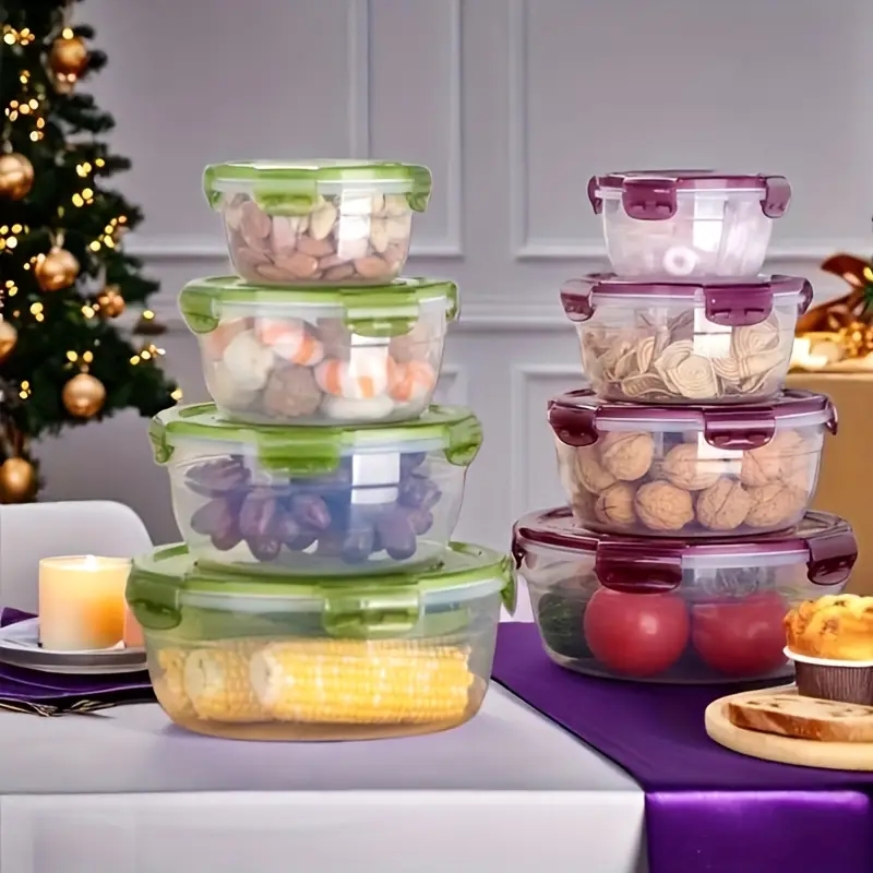 4 Recipientes Plásticos para A - Food Storage Plastic Containers With Lids avaliação e preço
