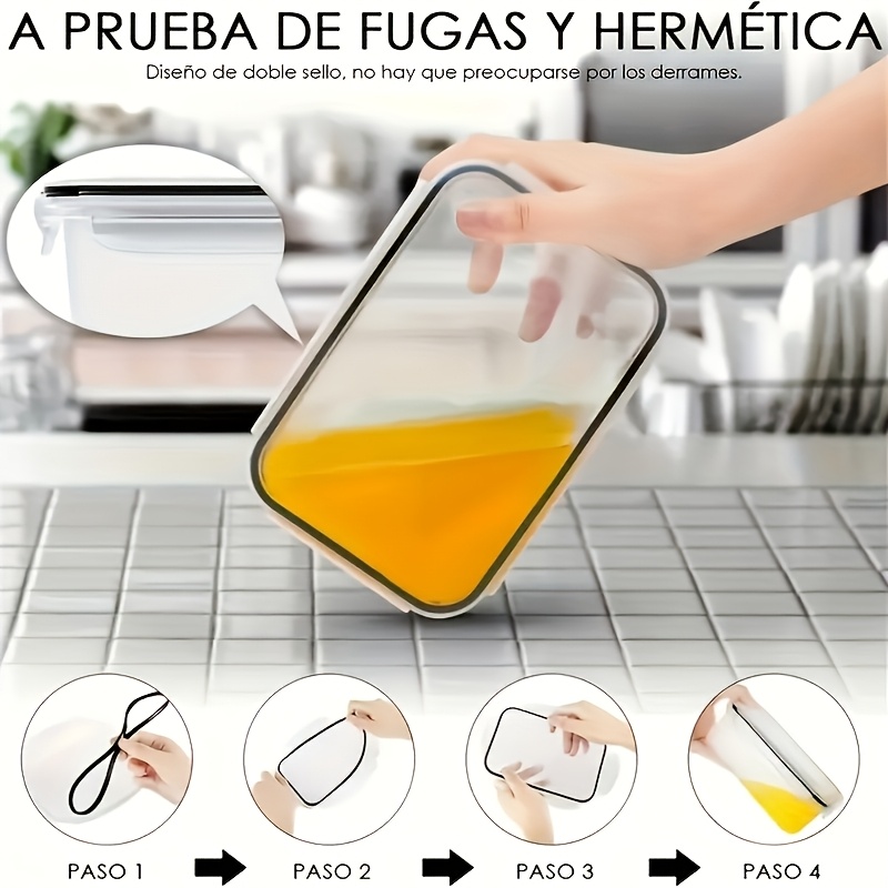 Conjunto de 8 Peças Inclui 4 R - Food Storage Boxes With Lids avaliação e preço
