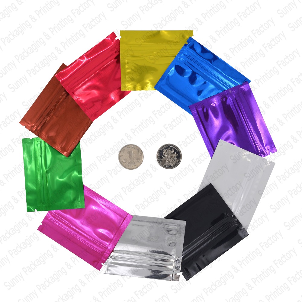 Colorido Alumínio Foil Zip Loc - Food Storage Locker avaliação e preço