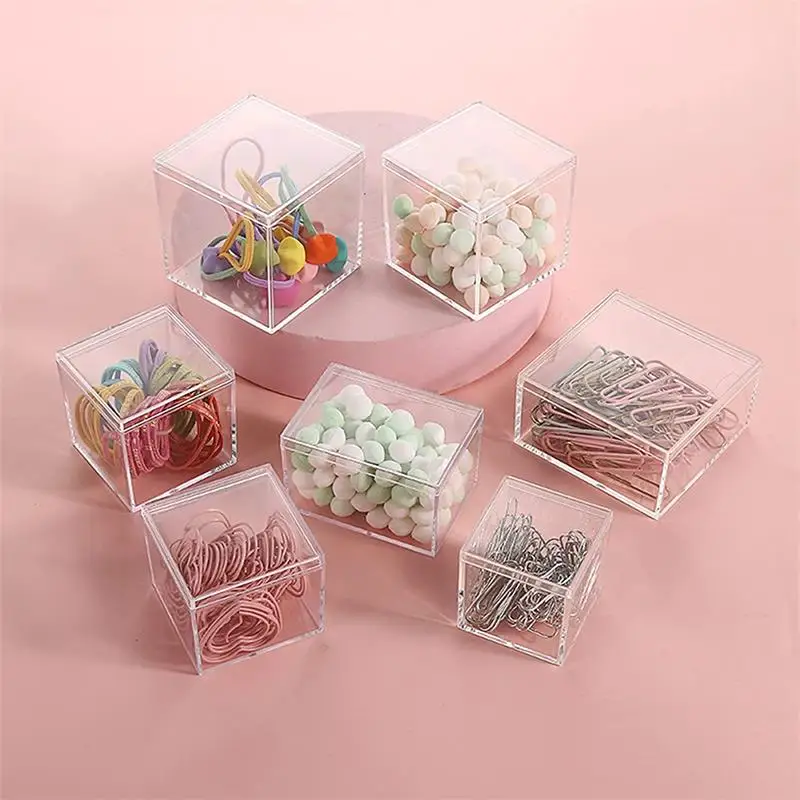 12pçs caixas acrílicas transpa - Xmas Food Storage Containers avaliação e preço