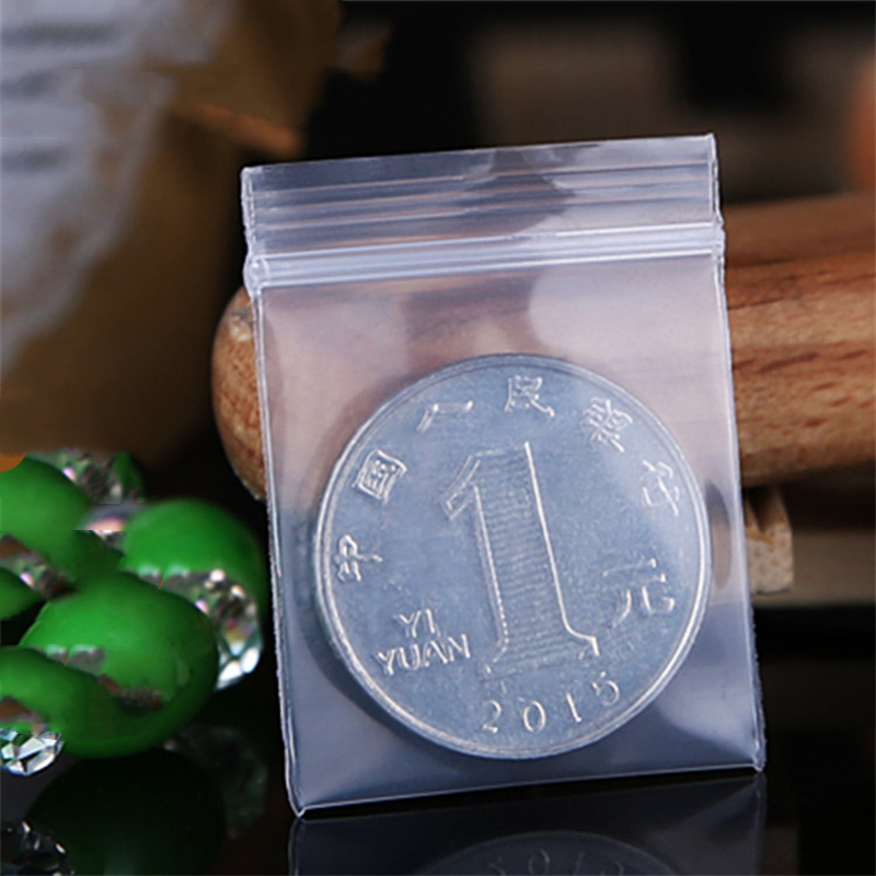 100 peças transparente mini pe - Food Storage With Lock avaliação e preço