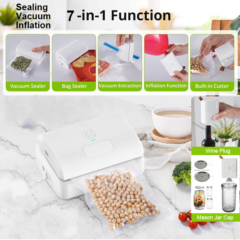 Único 7 em 1 casa automática m - Food Storage Vacuum Seal Bags avaliação e preço