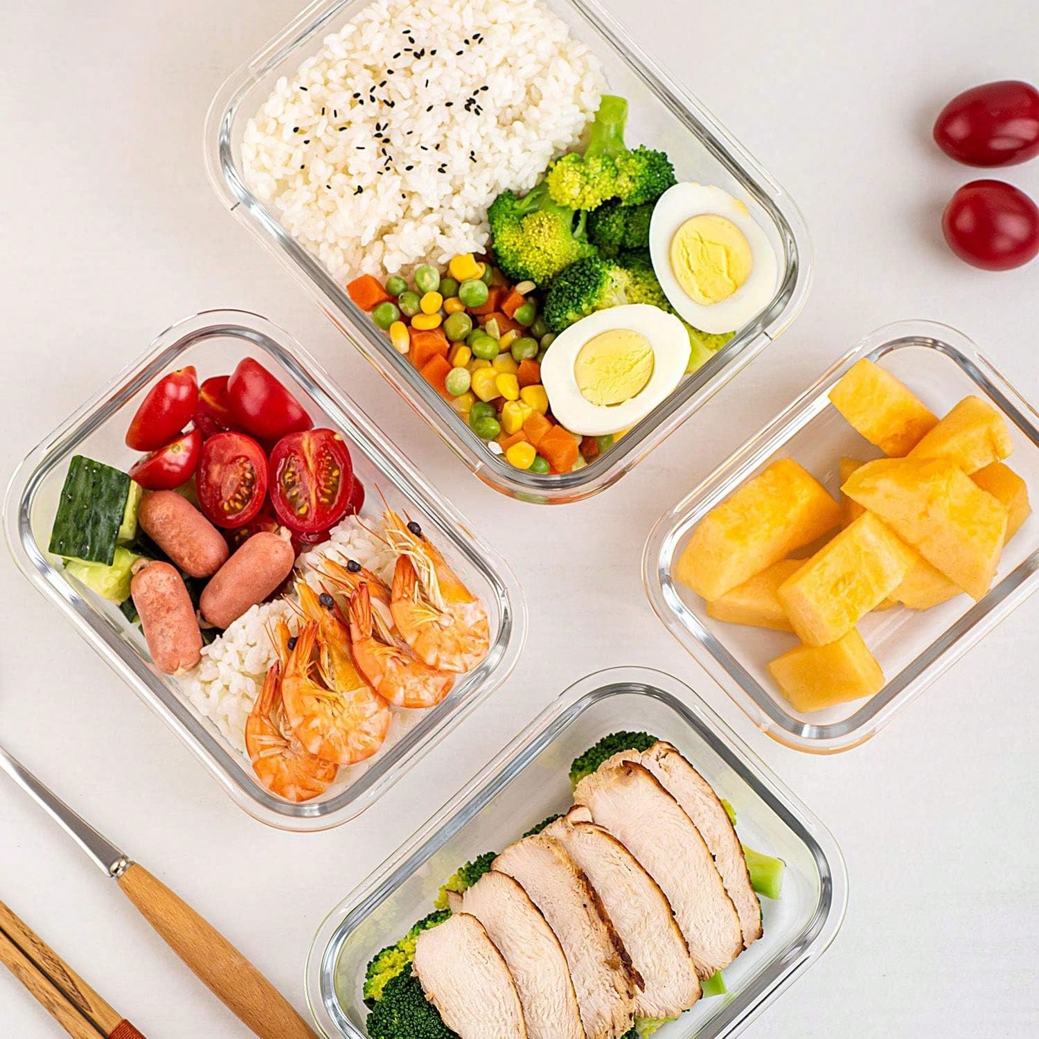 Conjunto de 10 Recipientes de  - Food Storage Boxes With Lids avaliação e preço