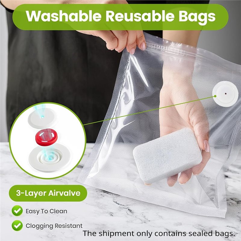 Abud-sacos seladores a vácuo p - Food Storage Vacuum Seal Bags avaliação e preço
