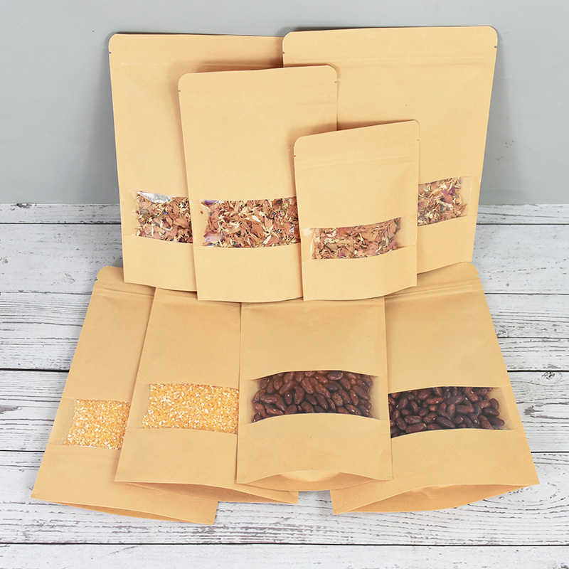 20/50 pçs sacos de papel kraft - Food Storage With Lock avaliação e preço