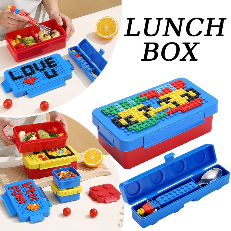 Bloco De Construção Lunch Box  - Food Storage Building avaliação e preço