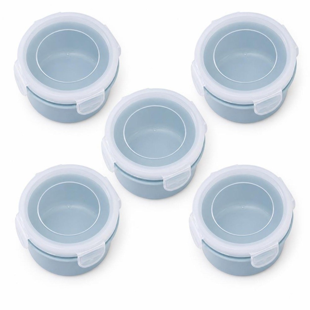 Conjunto de 5 Recipientes Plás - Food Storage With Lock avaliação e preço