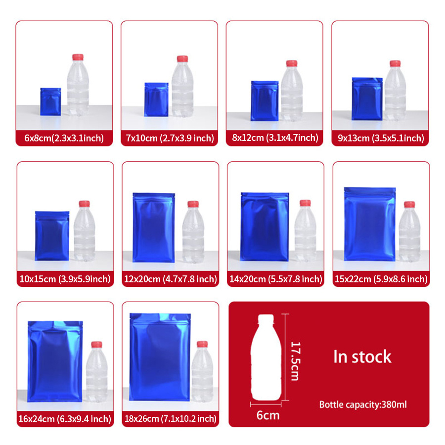 100 unidades de bolsas com zíp - Food Storage Bag avaliação e preço