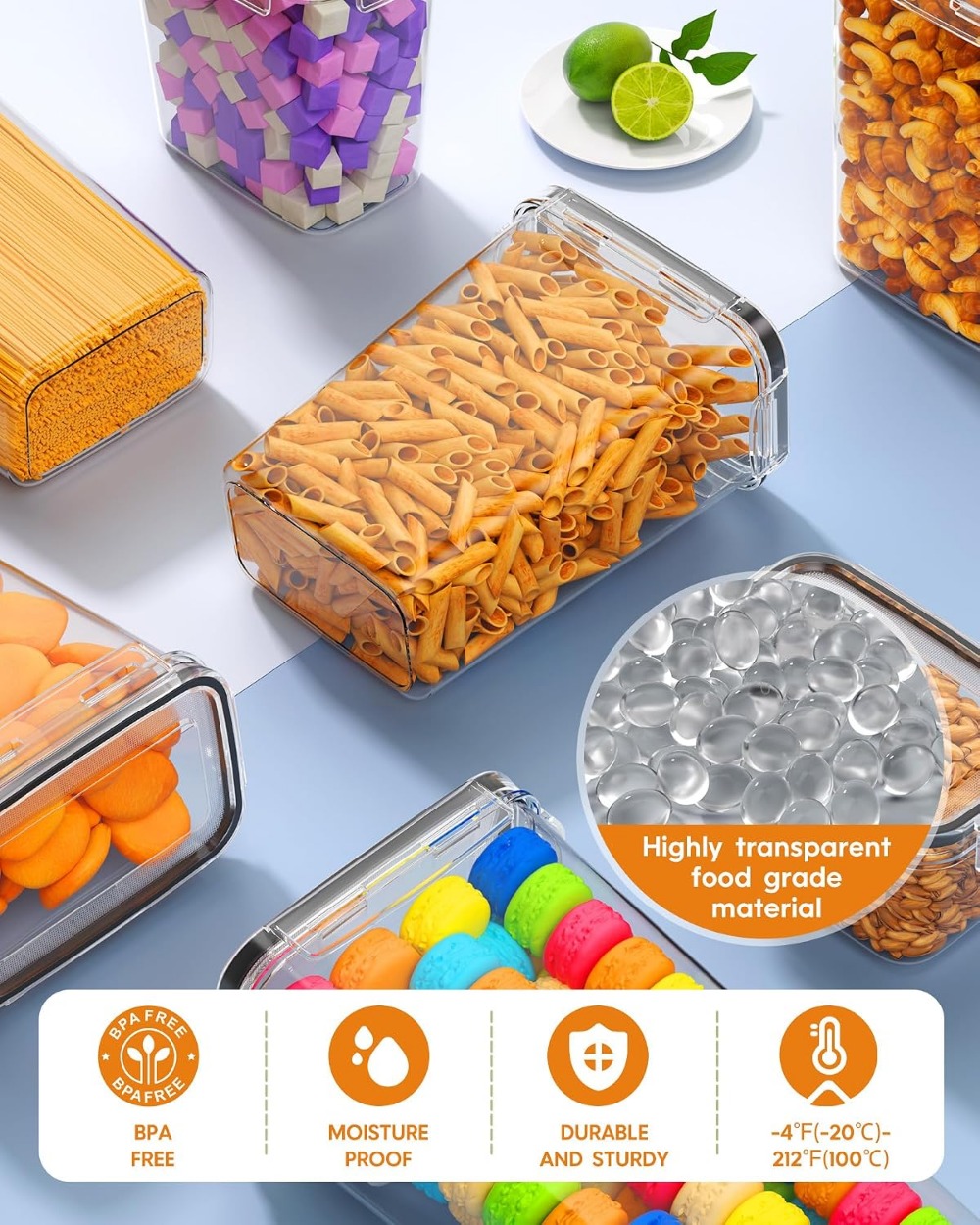 24 PCS Recipientes de Armazena - Food Storage Plastic Containers With Lids avaliação e preço