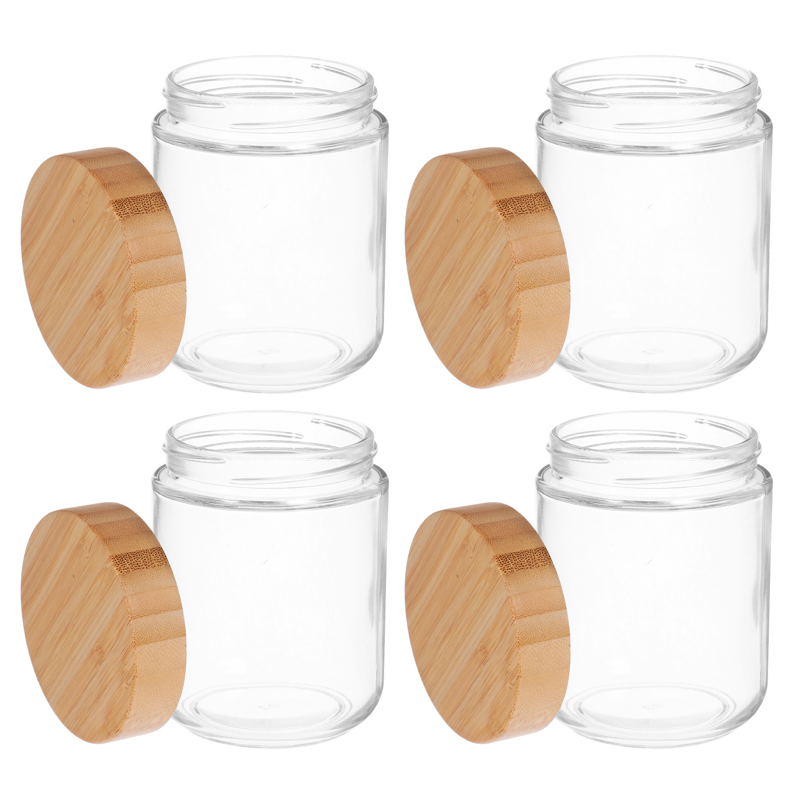 4 Potes de Vidro para Armazena - Food Storage Plastic Containers With Lids avaliação e preço
