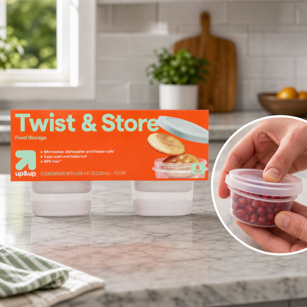 6 recipientes redondos com fec - Food Storage With Lock avaliação e preço