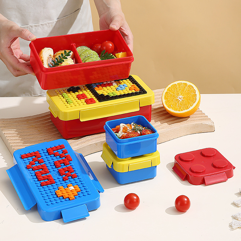 Diy bloco de construção lanche - Food Storage Building avaliação e preço