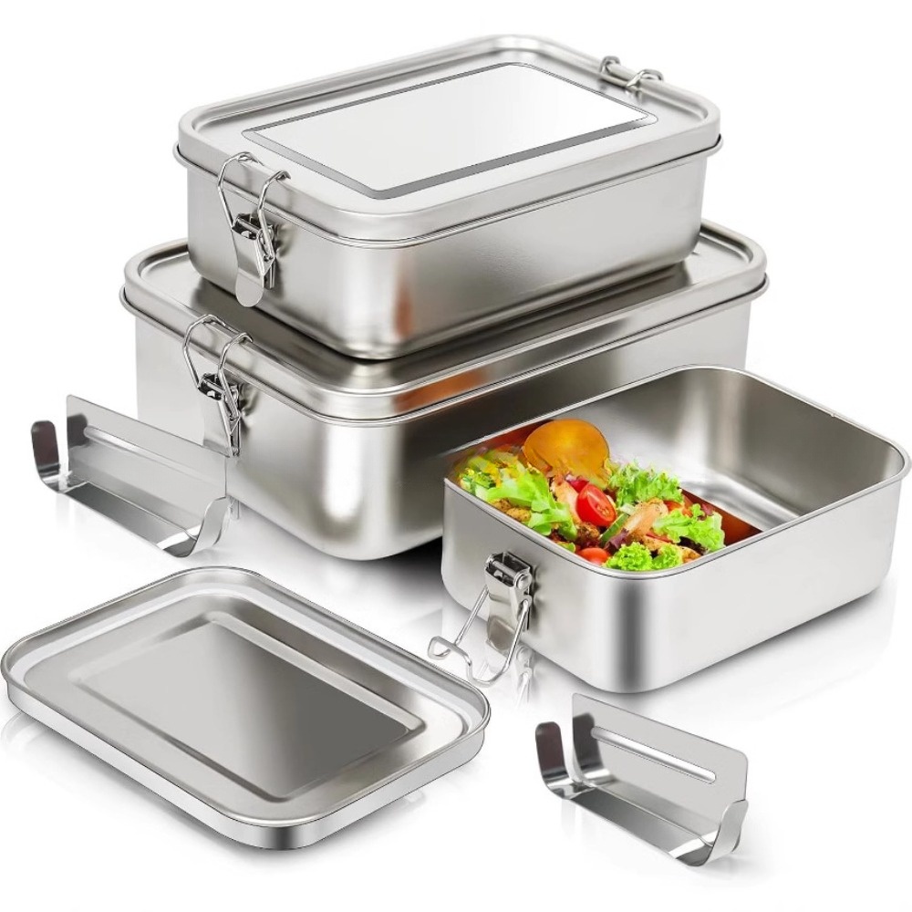 Caixa bento de aço inoxidável, - Food Storage With Lock avaliação e preço
