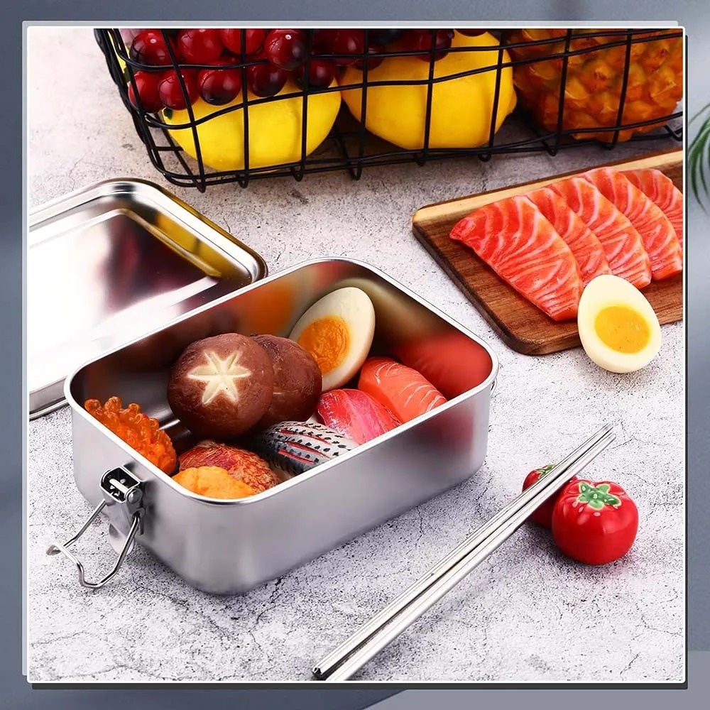 Caixa bento de aço inoxidável, - Food Storage With Lock avaliação e preço